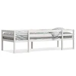 Cadru de pat pentru copii, alb, 75x190 cm, lemn masiv de pin GartenMobel Dekor