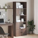 Bibliotecă, stejar maro, 70x36x189 cm, lemn prelucrat GartenMobel Dekor