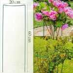 Suport sustinere flori, set 3 bucati, inaltime 60 cm, latime 20 cm, otel verde MultiMark GlobalProd