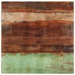 Blat de masă pătrat, 80 x 80 cm, lemn masiv reciclat, 15-16 mm GartenMobel Dekor