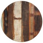 Blat de masă rotund, 70 cm, lemn masiv reciclat, 15-16 mm GartenMobel Dekor