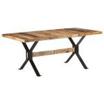 Masă de bucătărie, 180x90x76 cm, lemn de mango nefinisat GartenMobel Dekor