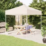 Cort pliabil pentru petrecere, crem, 2x2 m GartenMobel Dekor