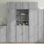 Dulap înalt, gri sonoma, 70x42,5x185 cm, lemn prelucrat GartenMobel Dekor