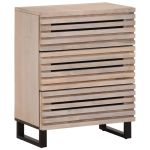Dulap, alb, 60x34x75 cm, lemn masiv de mango GartenMobel Dekor