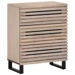 Dulap, alb, 60x34x75 cm, lemn masiv de mango GartenMobel Dekor