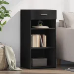 Dulap, negru, 45x42,5x93 cm, lemn prelucrat GartenMobel Dekor