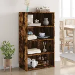 Dulap înalt, stejar fumuriu, 70x41x124 cm, lemn prelucrat GartenMobel Dekor