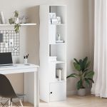 Bibliotecă, alb, 40x36x189 cm, lemn prelucrat GartenMobel Dekor