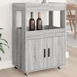 Cărucior de bar, gri sonoma, 60x39,5x89 cm, lemn prelucrat GartenMobel Dekor