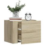 Noptiere de perete, 2 buc., stejar sonoma, 45x30x35 cm GartenMobel Dekor