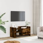 Comodă TV, stejar fumuriu, 80x35x40 cm, lemn prelucrat GartenMobel Dekor