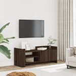 Comodă TV, stejar maro, 100x35x40 cm, lemn prelucrat GartenMobel Dekor
