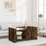 Măsuță de cafea, stejar fumuriu, 100x50x50 cm, lemn prelucrat GartenMobel Dekor