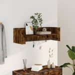 Raft de perete, stejar fumuriu, 100x35x30,5 cm, lemn prelucrat GartenMobel Dekor