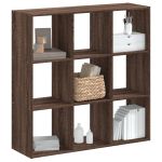 Bibliotecă, stejar maro, 102x32x102 cm, lemn prelucrat GartenMobel Dekor