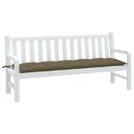 Pernă bancă de grădină, melanj taupe, 180x50x7 cm, textil GartenMobel Dekor