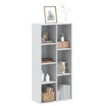 Bibliotecă, alb, 50x25x105 cm, lemn prelucrat GartenMobel Dekor