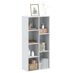 Bibliotecă, alb, 50x25x105 cm, lemn prelucrat GartenMobel Dekor