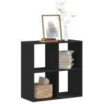 Bibliotecă, negru, 68,5x32x68,5 cm, lemn prelucrat GartenMobel Dekor