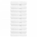 Prosoape baie premium 10 buc alb 100x150cm 600gsm 100% bumbac GartenMobel Dekor