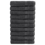 Prosoape de saună 10 buc antracit 80x200 cm 600 gsm 100% bumbac GartenMobel Dekor