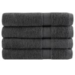 Prosoape de saună 4 buc. antracit 80x200 cm 600 gsm 100% bumbac GartenMobel Dekor