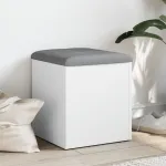 Bancă de depozitare, alb, 42x42x45 cm, lemn prelucrat GartenMobel Dekor