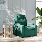 Fotoliu rabatabil, verde închis, material textil GartenMobel Dekor