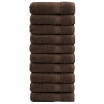 Prosoape baie premium 10 buc maro 100x150cm 600gsm 100% bumbac GartenMobel Dekor