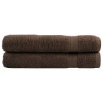 Prosoape de saună premium 2buc maro 80x200cm 600gsm 100% bumbac GartenMobel Dekor