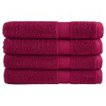 Prosoape de saună premium 4 buc 80x200cm 600gsm 100% bumbac GartenMobel Dekor