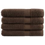 Prosoape de saună premium 4buc maro 80x200cm 600gsm 100% bumbac GartenMobel Dekor