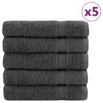 Prosoape premium 25 buc Antracit 100x150cm 600gsm 100% bumbac GartenMobel Dekor