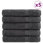 Prosoape premium 25 buc Antracit 80x200cm 600gsm 100% bumbac GartenMobel Dekor