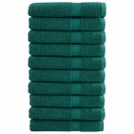Prosoape premium 10 buc. verde 100x200 cm 600 gsm 100% bumbac GartenMobel Dekor