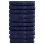 Prosoape premium 10buc bleumarin 100x200cm 600gsm 100% bumbac GartenMobel Dekor