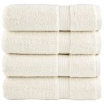 Prosoape de baie premium 4 buc. 100x150 cm 600 gsm 100% bumbac GartenMobel Dekor