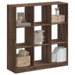 Bibliotecă, stejar maro, 102x32x108 cm, lemn prelucrat GartenMobel Dekor