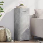 Dulap, gri beton, 30x42,5x93 cm, lemn prelucrat GartenMobel Dekor