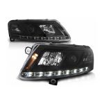 Faruri Xenon LED DRL Audi A6 4F C6 (04.2004-2008) Negru Performance AutoTuning
