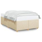 Cadru de pat, crem, 120x190 cm, material textil GartenMobel Dekor