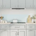 Panou antistropi bucătărie 2 buc. alb 80x60cm sticlă securizată GartenMobel Dekor