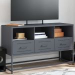 Dulap TV, antracit, 100,5x39x60,5 cm, oțel GartenMobel Dekor
