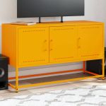 Dulap TV, galben muștar, 100,5x39x60,5 cm, oțel GartenMobel Dekor