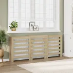 Mască pentru calorifer stejar sonoma 205x21,5x83,5 cm lemn GartenMobel Dekor