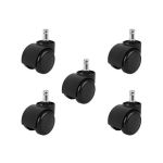 Set 5 roti pentru scaune de birou si gaming, diametru 50 mm, universale MultiMark GlobalProd