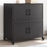 Dulap, negru, 68x39x72 cm, oțel laminat la rece GartenMobel Dekor