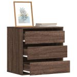 Dulap colț cu sertare stejar maro 60x41x58 cm lemn prelucrat GartenMobel Dekor