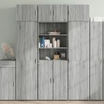 Dulap de depozitare, sonoma gri, 70x42,5x225, lemn prelucrat GartenMobel Dekor